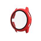 For Samsung Galaxy Watch Active 2 40mm PC Protective Case with Tempered Glass Film(Red) - 1