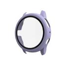 For Samsung Galaxy Watch Active 2 40mm PC Protective Case with Tempered Glass Film(Purple) - 1