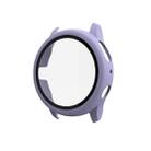 For Samsung Galaxy Watch Active 2 44mm PC Protective Case with Tempered Glass Film(Purple) - 1