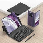 For Huawei Mate X5 GKK Gear Adjustment Bluetooth Keyboard Leather Case with Capacitive Pen + Phone Case(Carbon Fiber) - 1