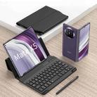 For Huawei Mate X5 GKK Gear Adjustment Bluetooth Keyboard Leather Case with Capacitive Pen + Phone Case(Black) - 1