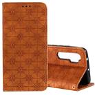 For Xiaomi Mi Note 10 Lite Lucky Flowers Embossing Pattern Magnetic Horizontal Flip Leather Case with Holder & Card Slots(Brown) - 1