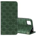 For Huawei Y5p (2020) / Honor 9S Lucky Flowers Embossing Pattern Magnetic Horizontal Flip Leather Case with Holder & Card Slots(Dark Green) - 1