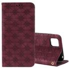 For Huawei Y5p (2020) / Honor 9S Lucky Flowers Embossing Pattern Magnetic Horizontal Flip Leather Case with Holder & Card Slots(Wine Red) - 1