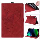 For Xiaomi Pad 6 / Pad 6 Pro Love Butterfly Embossed Leather Tablet Case(Red) - 1