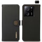 For Xiaomi Redmi K60 Ultra / 13T KHAZNEH Custer Texture RFID Genuine Leather Phone Case(Black) - 1