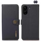 For Xiaomi Redmi 13C KHAZNEH Custer Texture RFID Genuine Leather Phone Case(Blue) - 1