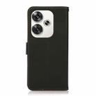 For Xiaomi POCO F6 KHAZNEH Custer Texture RFID Genuine Leather Phone Case(Black) - 3