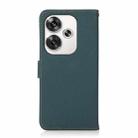 For Xiaomi POCO F6 KHAZNEH Custer Texture RFID Genuine Leather Phone Case(Green) - 3