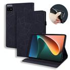 For Xiaomi Pad 6 / Pad 6 Pro Calf Texture Embossed Leather Tablet Case(Black) - 1