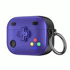 For AirPods Pro Game Console Shape Wireless Earphones Protective Case(Purple) - 1