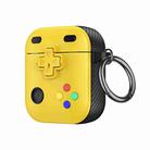 For AirPods 2 / 1 Game Console Shape Wireless Earphones Protective Case(Yellow) - 1