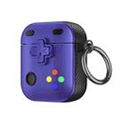 For AirPods 2 / 1 Game Console Shape Wireless Earphones Protective Case(Purple) - 1