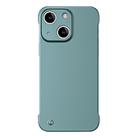 For iPhone 14 Frameless Metallic Paint Hybrid PC Phone Case(Green) - 1