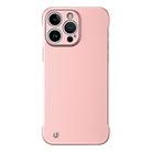 For iPhone 14 Pro Frameless Metallic Paint Hybrid PC Phone Case(Rose Gold) - 1