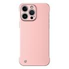 For iPhone 13 Pro Max Frameless Metallic Paint Hybrid PC Phone Case(Rose Gold) - 1