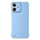 For iPhone 12 mini Frameless Metallic Paint Hybrid PC Phone Case(Sierra Blue) - 1