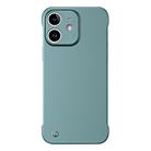 For iPhone 12 Frameless Metallic Paint Hybrid PC Phone Case(Green) - 1