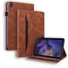 For Samsung Galaxy Tab A9+ Splicing Shockproof Leather Tablet Case(Brown) - 1