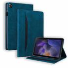 For Samsung Galaxy Tab A9+ Splicing Shockproof Leather Tablet Case(Blue) - 1