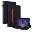 For Samsung Galaxy Tab A9 Splicing Shockproof Leather Tablet Case(Black) - 1