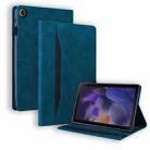 For Samsung Galaxy Tab A9 Splicing Shockproof Leather Tablet Case(Blue) - 1