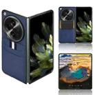 For OPPO Find N3 Litchi Texture Card Slots Back Cover Phone Case(Blue) - 1