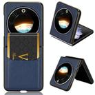 For Tecno Phantom V Flip Litchi Texture Card Slots Back Cover Phone Case(Blue) - 1
