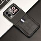 For Huawei nova Flip Litchi Texture Card Slots Back Cover Phone Case(Black) - 2