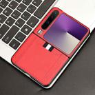 For Huawei Pura X Litchi Texture Card Slots Back Cover Phone Case(Red) - 2