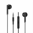 WIWU EB312 3.5mm In-Ear Stereo Wired Earphone, Length: 1.1m(Black) - 1