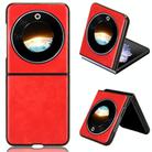 For Tecno Phantom V Flip Litchi Texture Back Cover Phone Case(Red) - 1