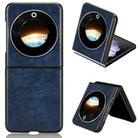 For Tecno Phantom V Flip Litchi Texture Back Cover Phone Case(Blue) - 1