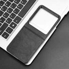 For Tecno Phantom V Flip2 Litchi Texture Back Cover Phone Case(Black) - 2