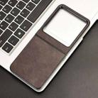 For Tecno Phantom V Flip2 Litchi Texture Back Cover Phone Case(Brown) - 2