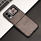 For Huawei nova Flip Litchi Texture Back Cover Phone Case(Brown) - 2