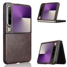 For Huawei Pura X Litchi Texture Back Cover Phone Case(Brown) - 1