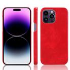 For iPhone 14 Pro Max Litchi Texture Back Cover Phone Case(Red) - 1