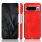 For Google Pixel 8 Litchi Texture Back Cover Phone Case(Red) - 1