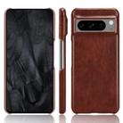 For Google Pixel 8 Litchi Texture Back Cover Phone Case(Brown) - 1