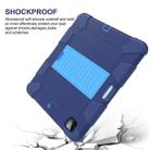 For iPad Pro 12.9 (2018) / (2020) Shockproof Two-Color Silicone Protective Tablet Case with Holder(Dark Blue+Blue) - 7