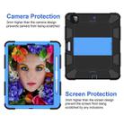 For iPad Pro 12.9 (2018) / (2020) Shockproof Two-Color Silicone Protective Tablet Case with Holder(Black+Blue) - 5