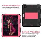 For iPad Pro 12.9 (2018) / (2020) Shockproof Two-Color Silicone Protective Tablet Case with Holder(Black+Rose Pink) - 5