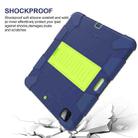 For iPad Pro 12.9 (2018) / (2020) Shockproof Two-Color Silicone Protective Tablet Case with Holder(Dark Blue+Green) - 7
