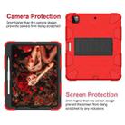For iPad Pro 12.9 (2018) / (2020) Shockproof Two-Color Silicone Protective Tablet Case with Holder(Red+Black) - 5