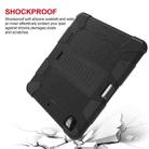 For iPad Pro 12.9 (2018) / (2020) Shockproof Two-Color Silicone Protective Tablet Case with Holder(Black) - 7