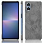 For Sony Xperia 5 V Litchi Texture Back Cover Phone Case(Grey) - 1