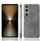 For Sony Xperia 1 VI Litchi Texture Back Cover Phone Case(Grey) - 1