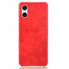 For Sony Xperia 10 VI Litchi Texture Back Cover Phone Case(Red) - 3