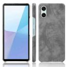 For Sony Xperia 10 VI Litchi Texture Back Cover Phone Case(Grey) - 1